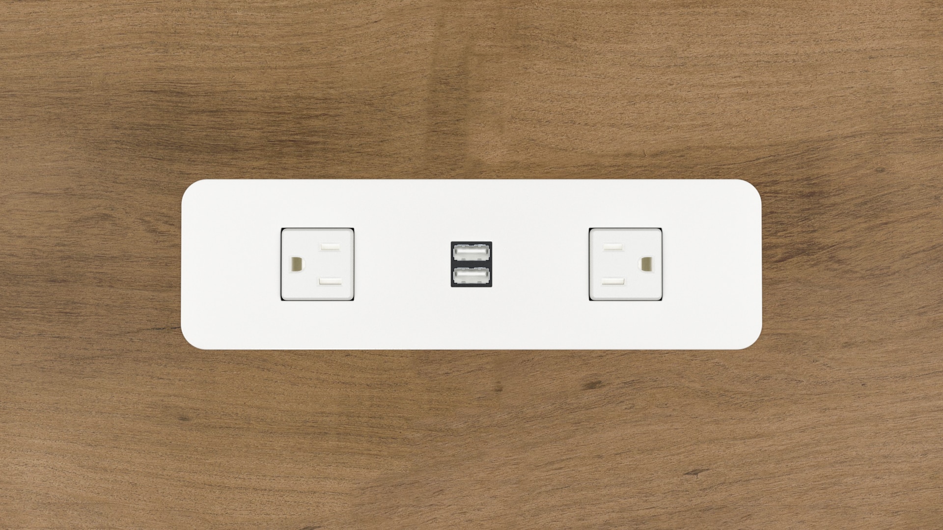 Cove outlet, USB, white